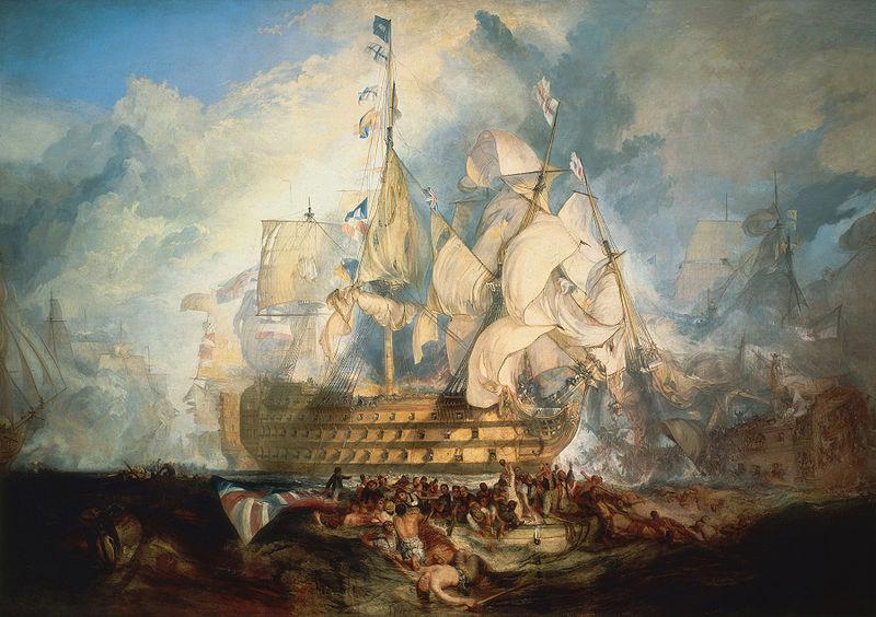 Joseph Mallord William Turner The Battle of Trafalgar by J. M. W. Turner